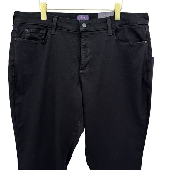 NYDJ Plus NWT Black Denim Legging Lift Tuck Technology High Rise Skinny Jeans - Picture 3 of 13